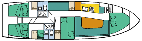 Detailansicht Hausboot S149