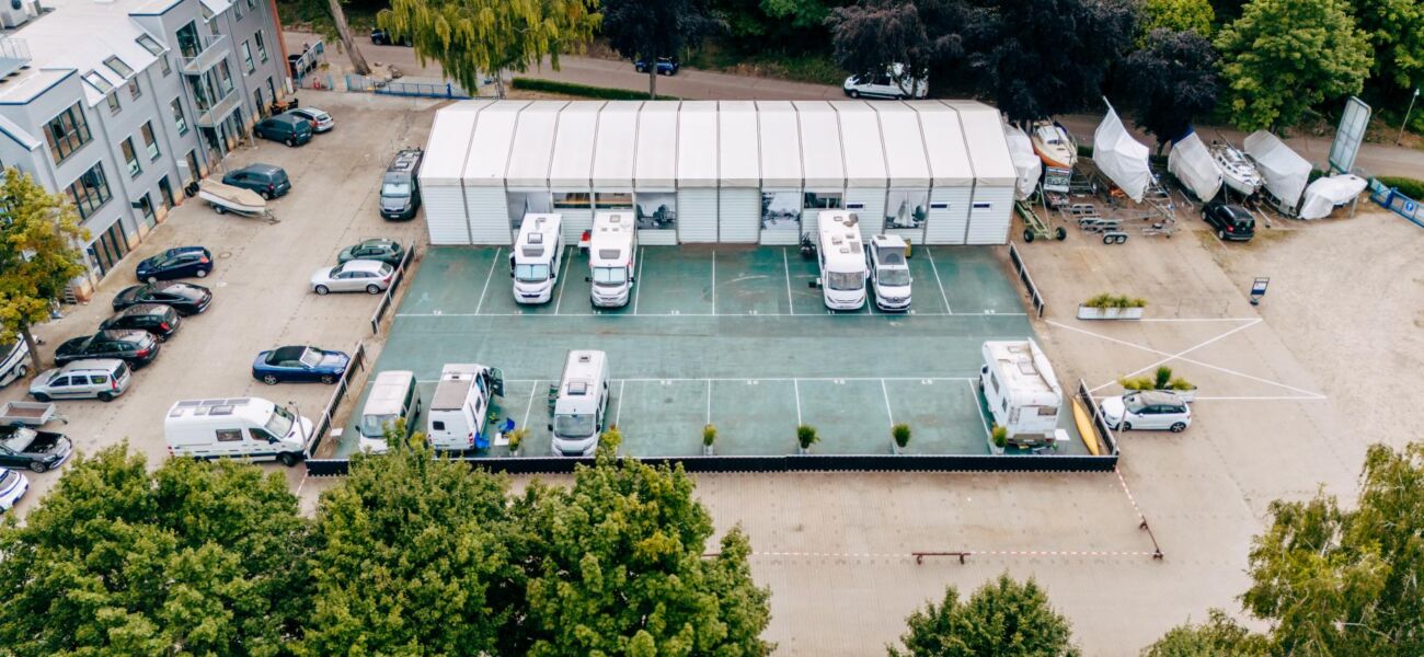 Wohnmobilstellplatz von Oben